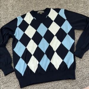 R&R casuals merino wool sweater v neck size large NO size‎ tag!